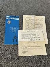 Vintage 1967 NRA National Police Pistol Championships Application  picture