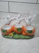 PARTYLITE GHOST TRIO TEALIGHT HOLDER picture
