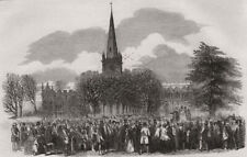 Shakespeare Commemoration, Stratford-upon-Avon. Oration at the church gate 1853 picture
