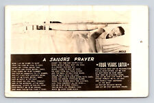 c1946 RPPC Sailors Prayer Waukegan Illinois IL Real Photo Postcard picture
