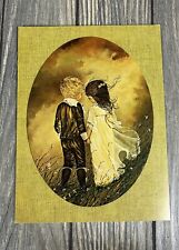 Vintage Aaron Brothers Frame A Card Boy And Girl Holding Card picture