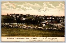 Postcard Bird's Eye View Leicester Massachusetts Posted picture