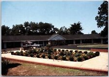 Swan Motel Perry Georgia GA Perma-Stone And Brick Landscaped Grounds Postcard picture