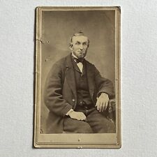 Antique CDV Photograph Charming Mature Man ID Char Reeves Long Island NY picture