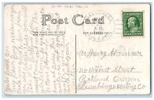 DPO Gales Creek Oregon OR Postcard Best Wishes Flowers Embossed 1909 Antique picture