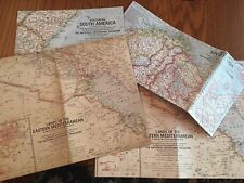 LOT OF 4 VINTAGE NATIONAL GEOGRAPHIC MAPS 1950’s - Group 7 picture