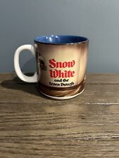 Vintage Disney Snow White And The Seven Dwarfs Coffee Mug Tea Cup Japan picture