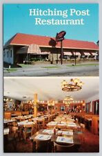 Hitching Post Restaurant North Wildwood New Jersey Multi-View Chrome Postcard picture