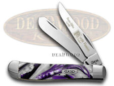 Case xx Mini Trapper Knife Purple Passion Genuine Corelon 1/500 Stainless 9207PP picture