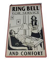 2004 Salamander Graphix Ring Bell for Service and Comfort 12” Square Metal Sign picture