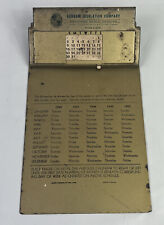 Birmingham Alabama 1946 Badham Insulation Company Metal Clipboard Calendar WOW picture