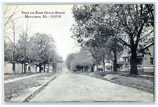 c1940's View On East Grove Street Morrison Illinois IL Unposted Vintage Postcard picture