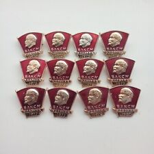 Soviet vintage Komsomol badges 12 pieces in one lot. THE USSR. picture