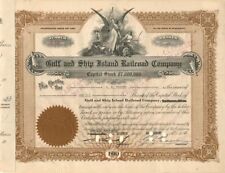 Gulf and Ship Island Railroad Co. - Railroad Stocks picture