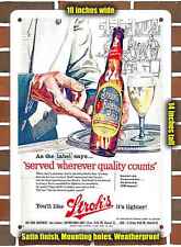 Metal Sign - 1957 Stroh's Bohemian Beer- 10x14 inches picture