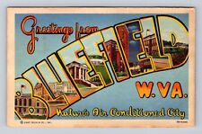 Bluefield WV-West Virginia, General LARGE LETTER Greetings, Vintage Postcard picture