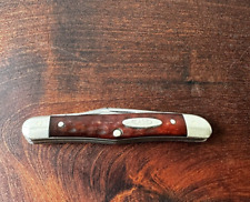 Vintage 1940-64 Case XX 6308 Red Bone Whittler 3 Blade Folding Pocket Knife picture
