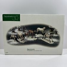 Dept. 56 Village Accessories Thoroughbreds #52747 New In Box Horses Animals picture