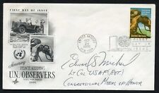 Edward S. Michael d1994 signed autograph auto FDC MOH Recipient USAAF WWII BAS picture