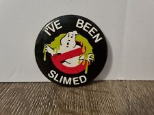 Ghostbuster Pinback Button I'VE BEEN SLIMED Columbia Pictures Inc Vintage picture