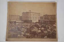 1800's Pressed Photo Of Cotton Bales New Orleans History picture