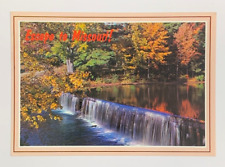 Escape in Missouri Greetings from Missouri Waterfall Postcard Unposted picture