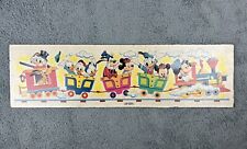 Vintage Disney Train Nursery Picture American Toy Company Pressed Wood Mickey picture