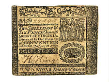 1775 Virginia Colonial Note Currency 2 Shillings 6 Pence VA-72a PMG 30 very fine picture
