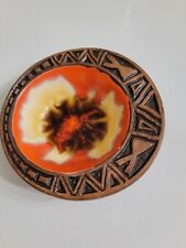 Vintage 1960s Small  Round Treasure Craft Trinket Bowl Ashtray Tiki A6 picture
