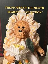 2010 Enesco Boyds Bears Daisy Flower of the month April Bearstone 1E. BNWT picture
