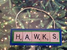 University North Carolina Wilmington Hawks Christmas Ornament Scrabble Tiles picture