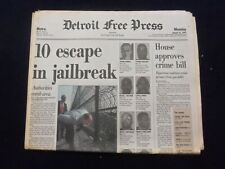 1994 AUGUST 22 DETROIT FREE PRESS NEWSPAPER - 10 ESCAPE IN JAILBREAK - NP 7244 picture