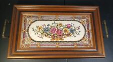 Vintage Tilecraft Victorian Tile Tea Tray Made In England 15.0 X 9..0 picture