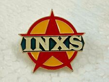 Official 1988 Licensed INXS Metal Pinback Lapel Pin Badge ~ MINT SEALED picture