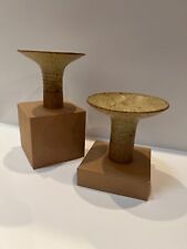 Sylvia Hyman, Ceramic Artist working in Nashville, Tennessee: Candlestick Pair picture