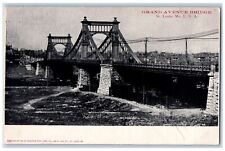 c1905 Scenic View Grand Avenue Bridge St Louis Missouri Vintage Antique Postcard picture