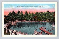 Wausau WI-Wisconsin, Water Sports, Rothschild Park, Vintage Postcard picture