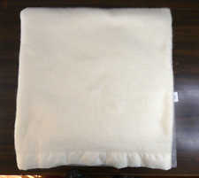 VTG Chatham Ivory 100% Acrylic Blanket Soft Satin Lined 88