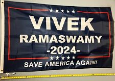 Vivek Ramaswamy FLAG FREE USA SHIP B 24 Trump Carlson Save America USA Sign 3x5' picture