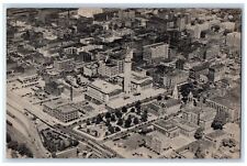 c1960s Municipal Group Court Square Aerial View Springfield MA Unposted Postcard picture