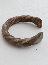 Genuine Antique Ancient Roman Celtic Bronze Bracelet TWIST Circa 100 AD - 300 AD picture