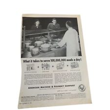 American Machine & Foundry Company 1951 Advertising Print Ad Armed Services VTG picture