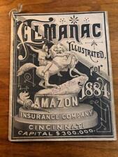 1884 Illustrated The HOME ALMANAC Home Insurance Company of Cincinnati picture