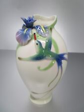 FRANZ Long Tail Hummingbird Porcelain Vase FZ00246 5.5