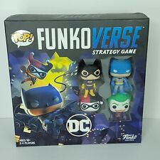 Funko Pop Funkoverse Strategy Game DC Batman Joker Harley Batgirl Box Dented picture