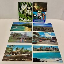 8 Vintage Hawaii Postcards 7 Written On & Mailed 1970's-1980's 1 Unsent picture