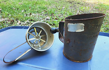 Vintage Bromwell’s Measuring Sifter 5 Cup & Vintage Foley Sifter picture