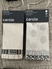 Lot 2 CAROLE FABRIC SAMPLE BOOKS- Crafts Scraps Sewing Fabric Samples picture