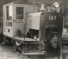 Comox Logging & Railway Railroad #107 0-4-0 Gas Switcher Locomotive Train Photo picture