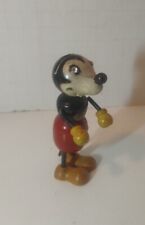 Rare Antique 1930's Mickey Mouse Doll American Composition & Wood 3.5